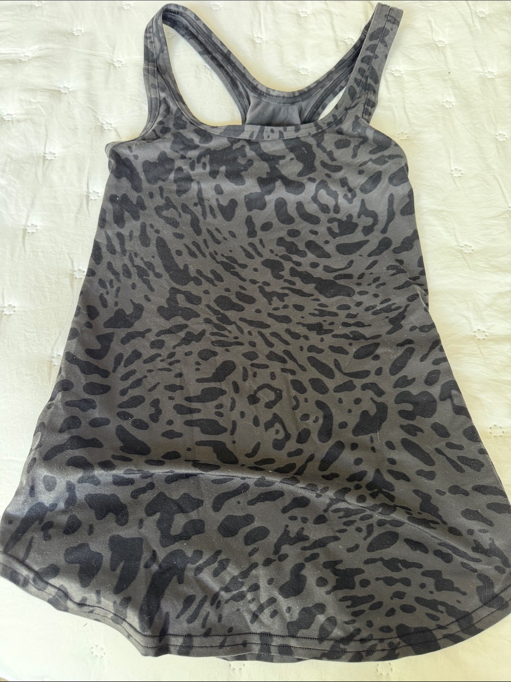 lululemon athletica Charcoal and Black Animal-Print Racerback Tank